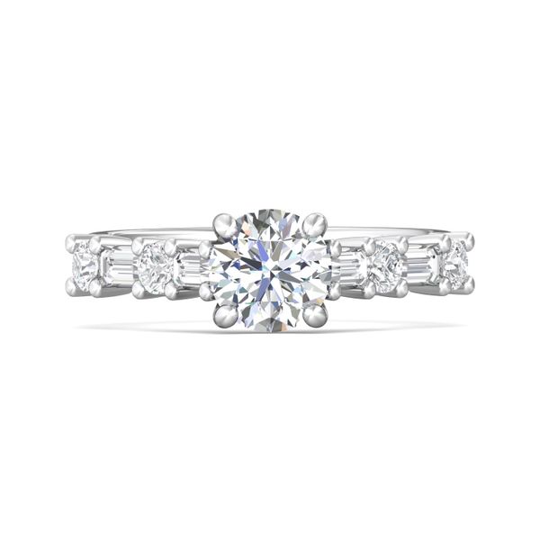 Flyerfit Channel/Shared Prong Platinum Engagement Ring G-H VS2-SI1 Grogan Jewelers Florence, AL