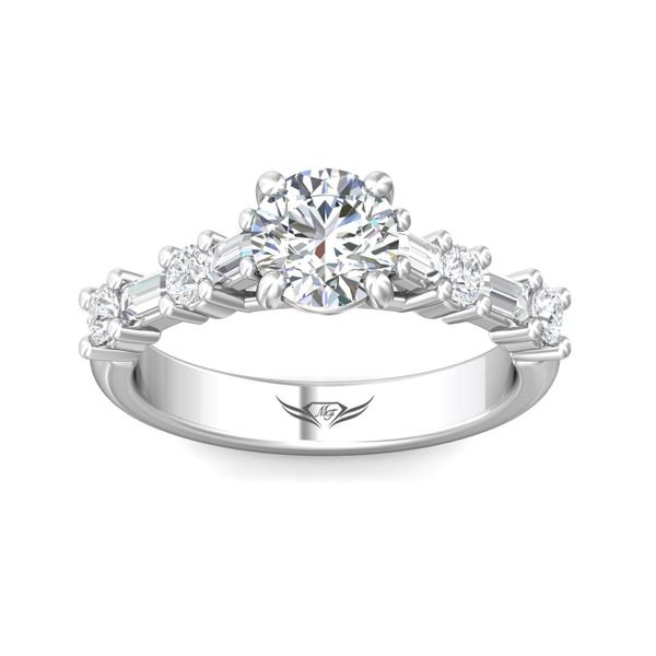 Flyerfit Channel/Shared Prong Platinum Engagement Ring G-H VS2-SI1 Image 2 Christopher's Fine Jewelry Pawleys Island, SC