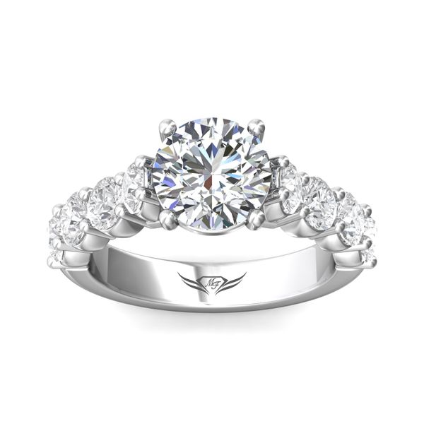 Flyerfit Channel/Shared Prong 14K White Gold Engagement Ring G-H VS2-SI1 Image 2 Grogan Jewelers Florence, AL