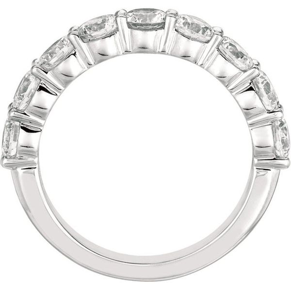 Flyerfit Channel/Shared Prong 14K White Gold Wedding Band G-H VS2-SI1 Image 3 Christopher's Fine Jewelry Pawleys Island, SC