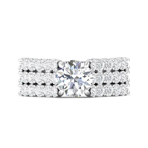 Flyerfit Channel/Shared Prong Platinum Engagement Ring G-H VS2-SI1 Christopher's Fine Jewelry Pawleys Island, SC