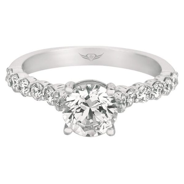 Flyerfit Channel/Shared Prong 18K White Gold Engagement Ring G-H VS2-SI1 Becky Beauchine Kulka Diamonds and Fine Jewelry Okemos, MI