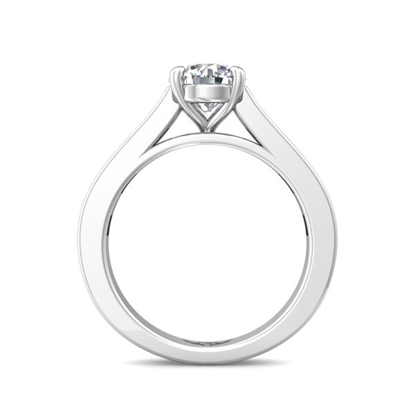 Flyerfit Channel/Shared Prong Platinum Engagement Ring G-H VS2-SI1 Image 3 Christopher's Fine Jewelry Pawleys Island, SC