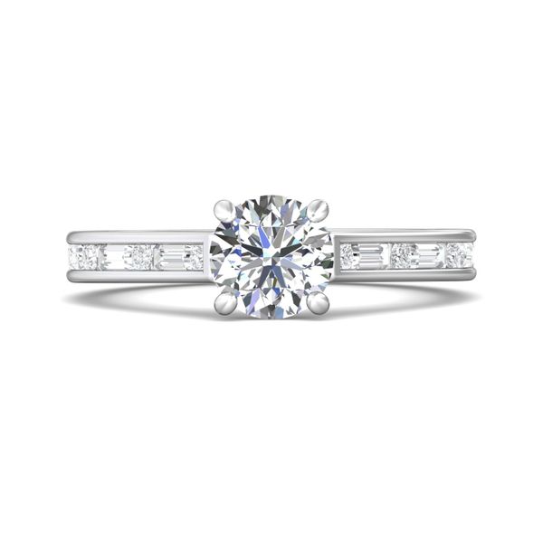 Flyerfit Channel/Shared Prong 18K White Gold Engagement Ring G-H VS2-SI1 Christopher's Fine Jewelry Pawleys Island, SC