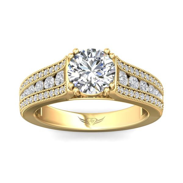 Flyerfit Encore 18K Yellow Gold Engagement Ring H-I SI1