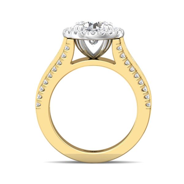 Flyerfit Encore 14K Yellow and 14K White Gold Engagement Ring H-I SI1 Image 3 Becky Beauchine Kulka Diamonds and Fine Jewelry Okemos, MI
