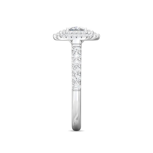 Flyerfit Micropave Halo 14K White Gold Engagement Ring G-H VS2-SI1 Image 4 Becky Beauchine Kulka Diamonds and Fine Jewelry Okemos, MI