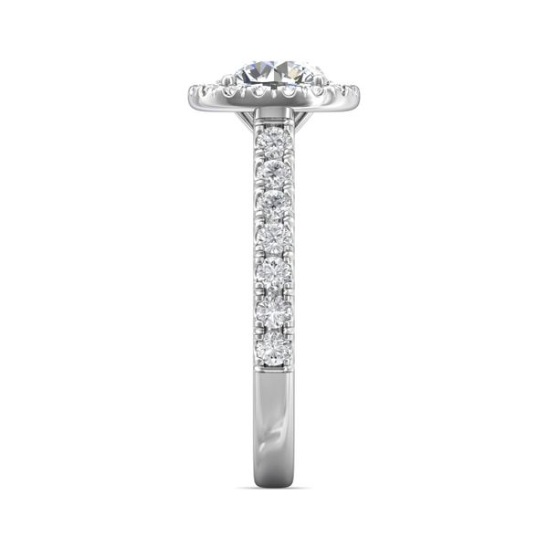 Flyerfit Micropave Halo Platinum Engagement Ring G-H VS2-SI1 Image 4 Becky Beauchine Kulka Diamonds and Fine Jewelry Okemos, MI
