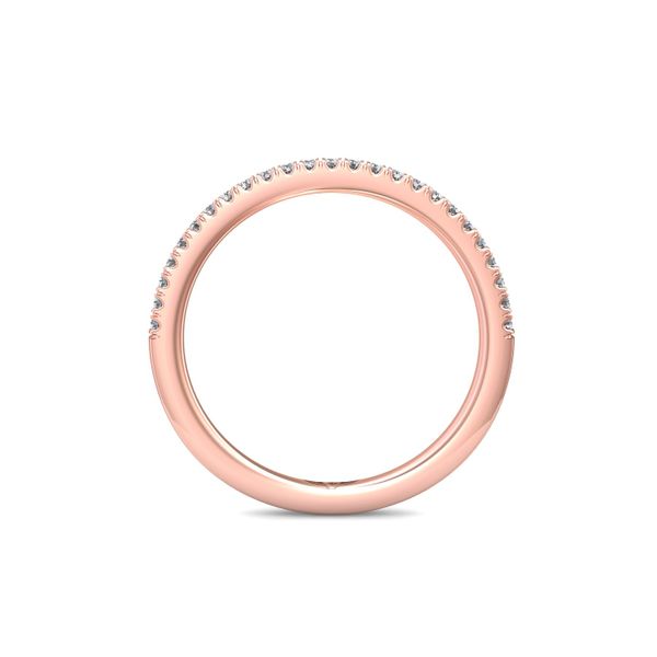 Flyerfit Micropave 18K Pink Gold Wedding Band G-H VS2-SI1 Image 3 Grogan Jewelers Florence, AL