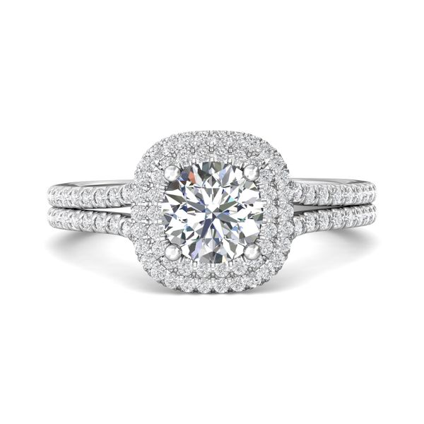18K White Gold FlyerFit Split Shank Engagement Ring Becky Beauchine Kulka Diamonds and Fine Jewelry Okemos, MI
