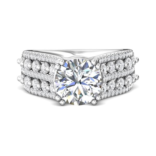 18K White Gold FlyerFit Encore Engagement Ring Cornell's Jewelers Rochester, NY