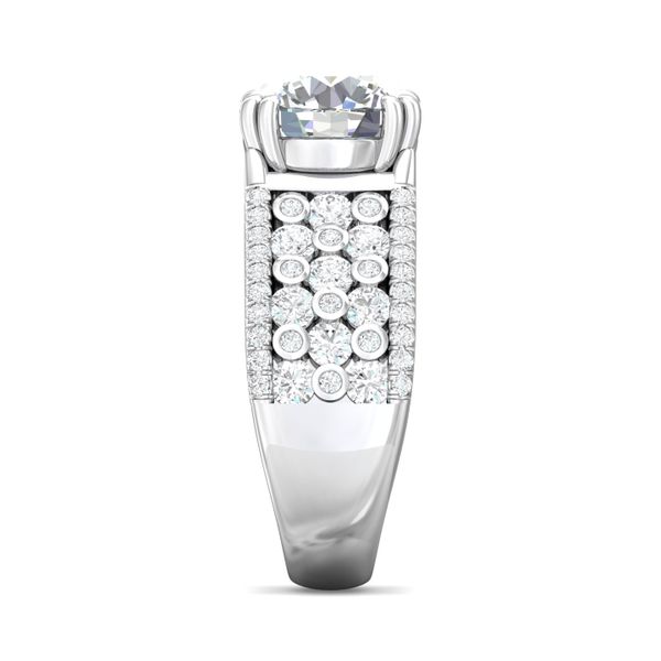 Platinum FlyerFit Encore Engagement Ring Image 4 Becky Beauchine Kulka Diamonds and Fine Jewelry Okemos, MI