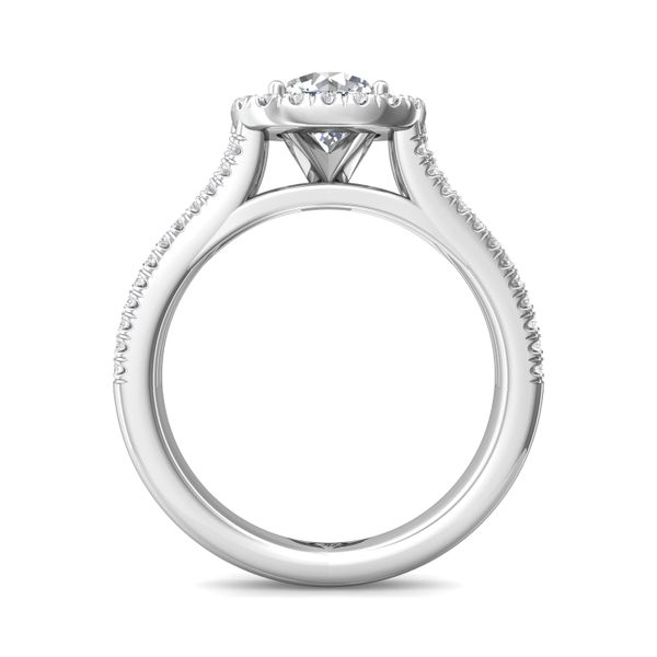 18K White Gold FlyerFit Split Shank Engagement Ring Image 3 Becky Beauchine Kulka Diamonds and Fine Jewelry Okemos, MI
