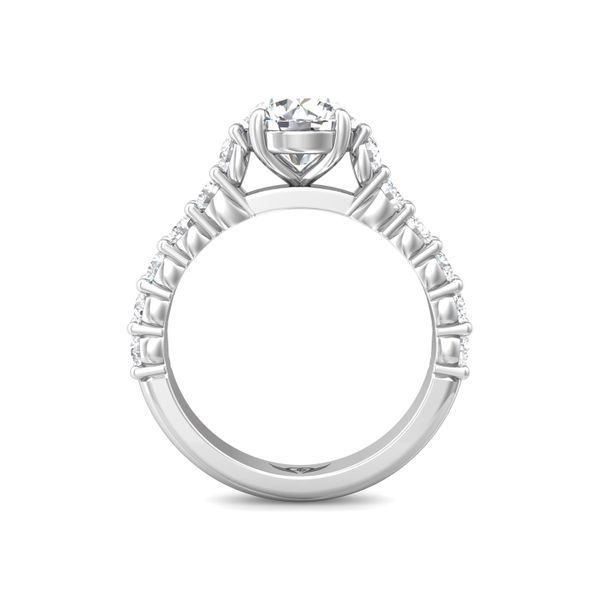 Flyerfit Channel/Shared Prong 18K White Gold Engagement Ring G-H VS2-SI1 Image 3 Grogan Jewelers Florence, AL
