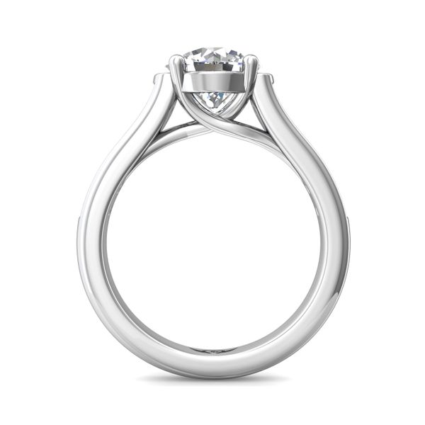 18K White Gold FlyerFit Channel and Shared Prong Engagement Ring Image 3 Becky Beauchine Kulka Diamonds and Fine Jewelry Okemos, MI