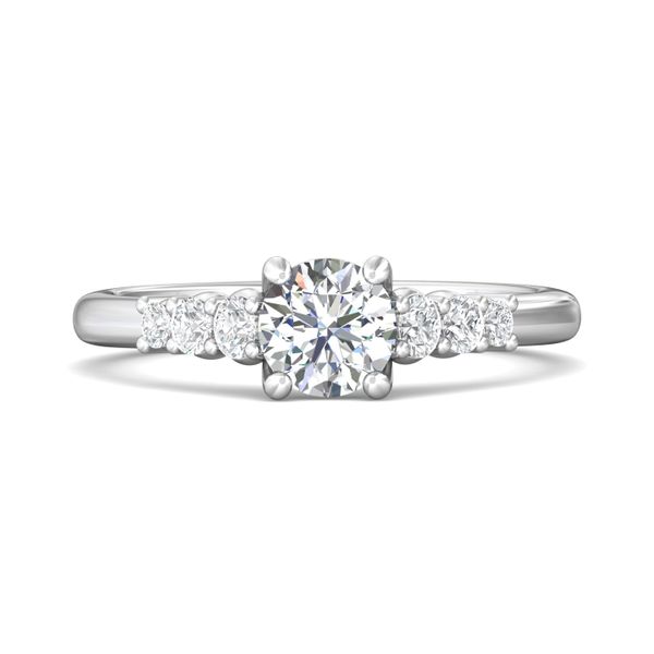 Platinum FlyerFit Channel and Shared Prong Engagement Ring Valentine's Fine Jewelry Dallas, PA