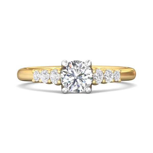 FlyerFit Channel/Shared Prong 14K Yellow and 14K White Gold Engagement Ring  Christopher's Fine Jewelry Pawleys Island, SC