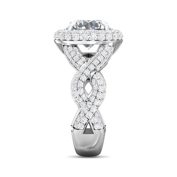 14K White Gold FlyerFit Encore Engagement Ring Image 4 Valentine's Fine Jewelry Dallas, PA