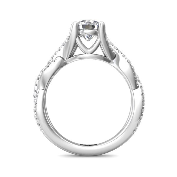 Flyerfit Split Shank Platinum Engagement Ring H-I SI1 Image 3 Wesche Jewelers Melbourne, FL