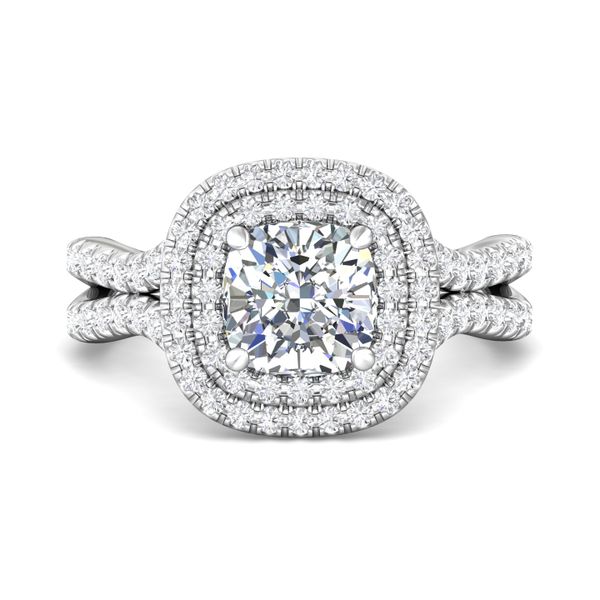 Platinum FlyerFit Split Shank Engagement Ring Becky Beauchine Kulka Diamonds and Fine Jewelry Okemos, MI