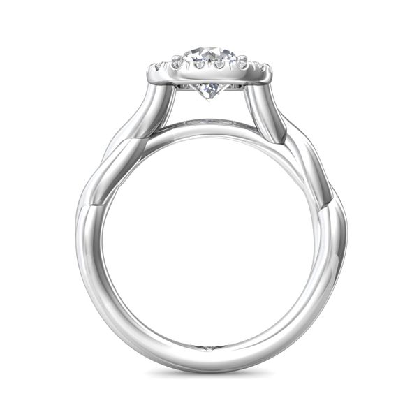 Platinum FlyerFit Solitaire Engagement Ring Image 3 Becky Beauchine Kulka Diamonds and Fine Jewelry Okemos, MI