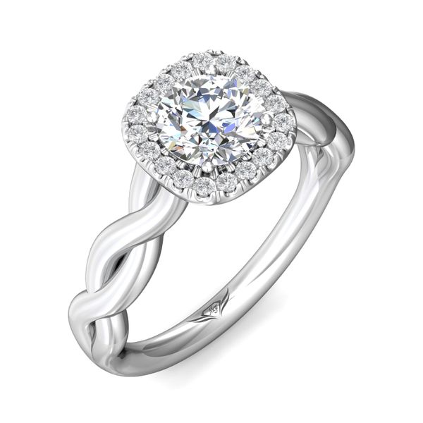 Platinum FlyerFit Solitaire Engagement Ring Image 5 Becky Beauchine Kulka Diamonds and Fine Jewelry Okemos, MI