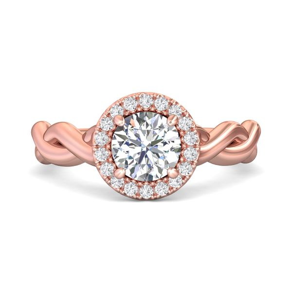 Flyerfit Solitaire 14K Pink Gold Engagement Ring G-H VS2-SI1 Grogan Jewelers Florence, AL