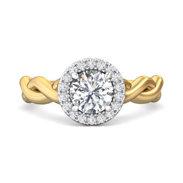 Flyerfit Solitaire 14K Yellow and 14K White Gold Engagement Ring H-I SI1 Grogan Jewelers Florence, AL
