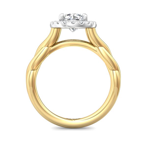 Flyerfit Solitaire 18K Yellow Gold Shank And White Gold Top Engagement Ring H-I SI1 Image 3 Grogan Jewelers Florence, AL