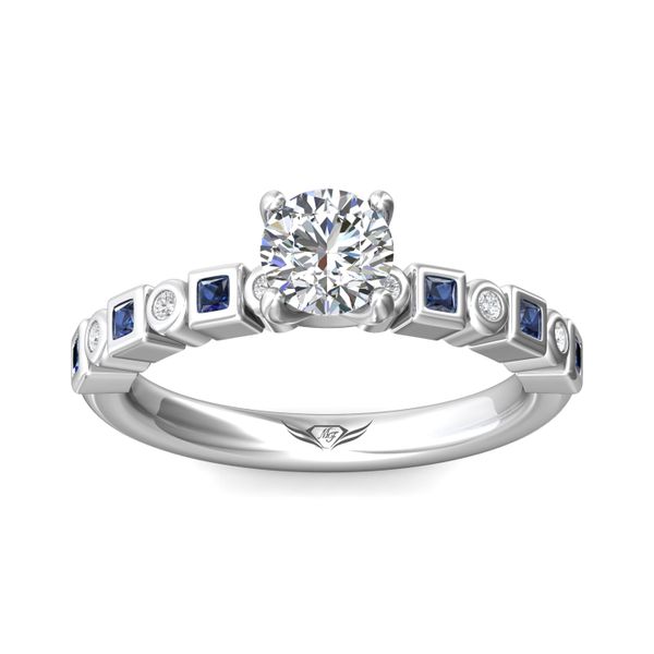 14K White Gold FlyerFit Channel and Shared Prong Engagement Ring Image 2 Becky Beauchine Kulka Diamonds and Fine Jewelry Okemos, MI