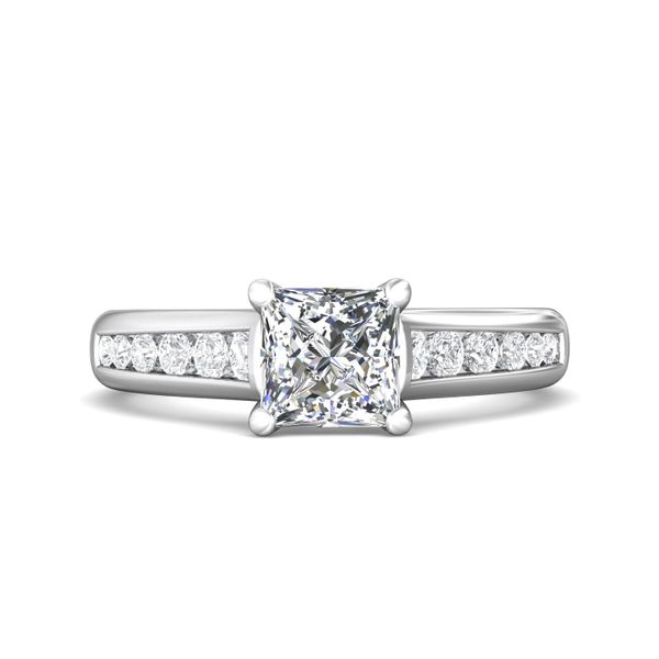 Flyerfit Channel/Shared Prong 14K White Gold Engagement Ring H-I SI1 Christopher's Fine Jewelry Pawleys Island, SC