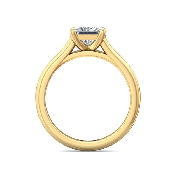 Flyerfit Channel/Shared Prong 18K Yellow Gold Engagement Ring H-I SI1 Image 3 Grogan Jewelers Florence, AL