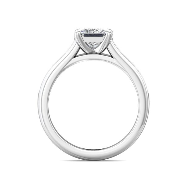Flyerfit Channel/Shared Prong 18K White Gold Engagement Ring H-I SI2 Image 3 Becky Beauchine Kulka Diamonds and Fine Jewelry Okemos, MI
