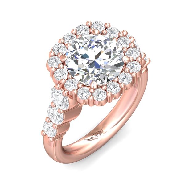 Flyerfit Encore 18K Pink Gold Engagement Ring G-H VS2-SI1 Image 5 Grogan Jewelers Florence, AL