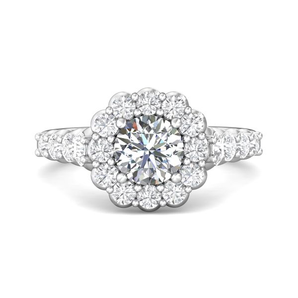 Platinum FlyerFit Channel and Shared Prong Engagement Ring Becky Beauchine Kulka Diamonds and Fine Jewelry Okemos, MI