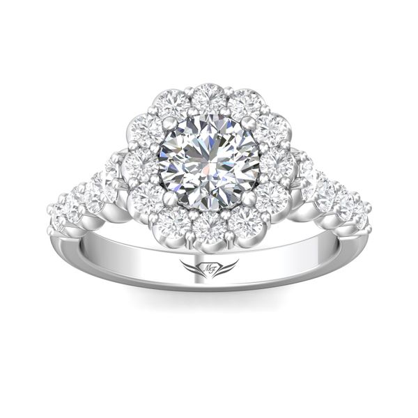 14K White Gold FlyerFit Channel and Shared Prong Engagement Ring Image 2 Becky Beauchine Kulka Diamonds and Fine Jewelry Okemos, MI