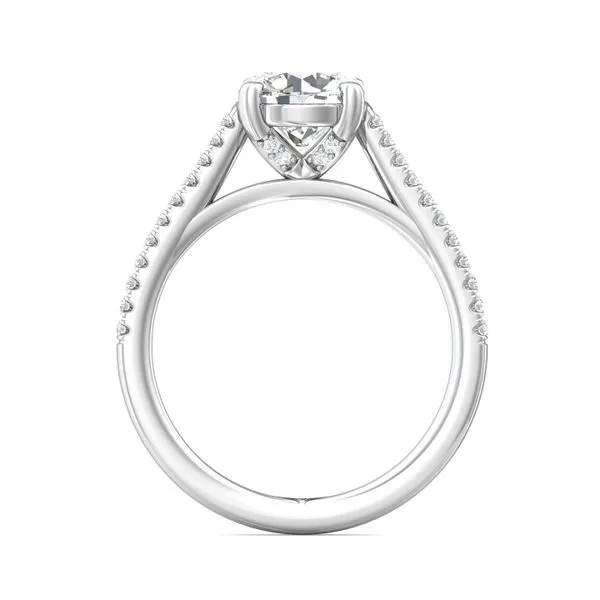 FlyerFit Micropave 18K White Gold Engagement Ring H-I SI2 Image 3 Meyers Jewelers Grove City, OH