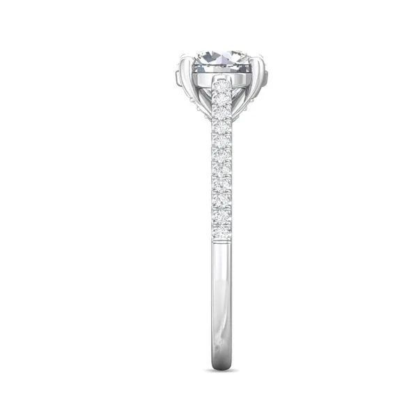 FlyerFit Micropave 18K White Gold Engagement Ring H-I SI2 Image 4 Meyers Jewelers Grove City, OH