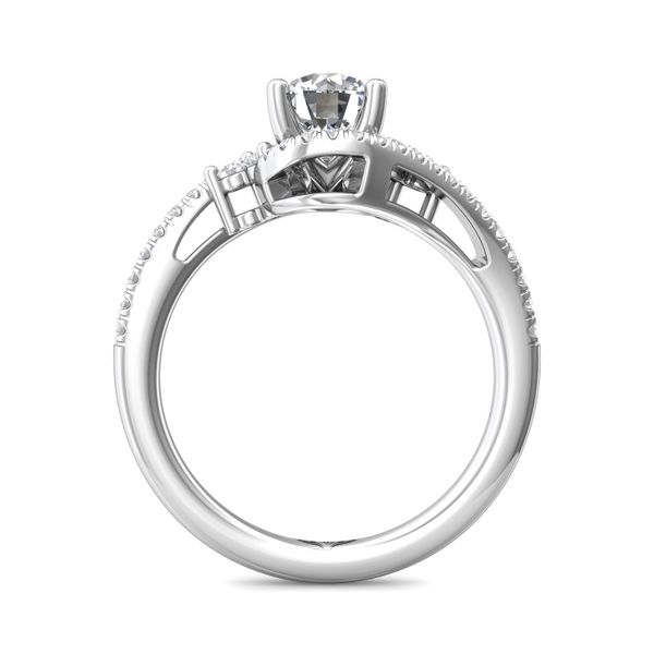 Flyerfit Micropave Platinum Engagement Ring H-I SI1 Image 3 Grogan Jewelers Florence, AL
