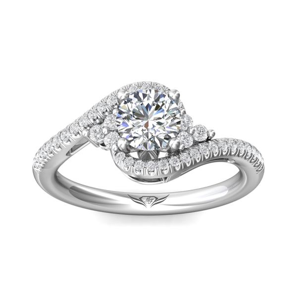 Flyerfit Micropave 18K White Gold Engagement Ring G-H VS2-SI1 Image 2 Wesche Jewelers Melbourne, FL