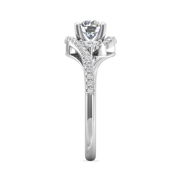 Flyerfit Micropave 18K White Gold Engagement Ring G-H VS2-SI1 Image 4 Becky Beauchine Kulka Diamonds and Fine Jewelry Okemos, MI
