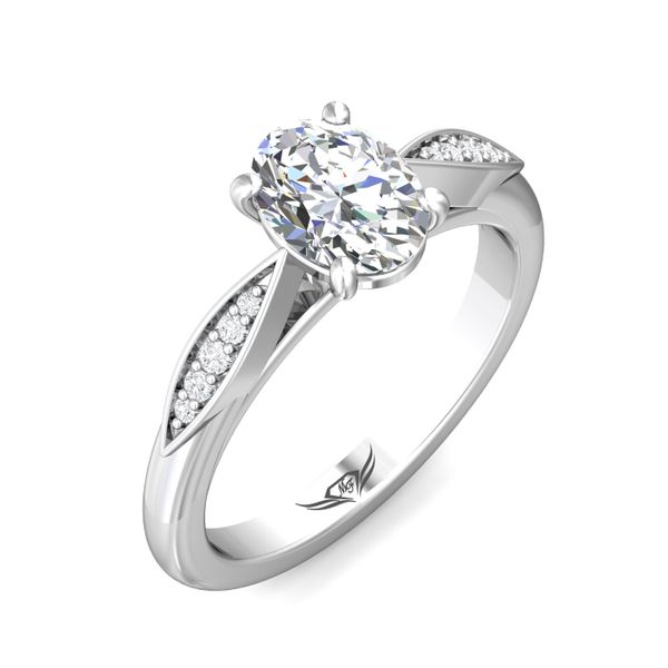 Flyerfit Micropave 14K White Gold Engagement Ring G-H VS2-SI1 Image 5 Becky Beauchine Kulka Diamonds and Fine Jewelry Okemos, MI