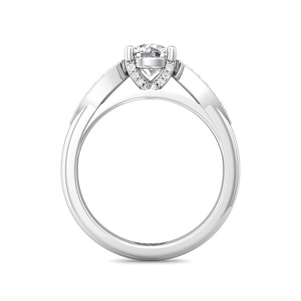 Flyerfit Micropave 18K White Gold Engagement Ring G-H VS2-SI1 Image 3 Christopher's Fine Jewelry Pawleys Island, SC