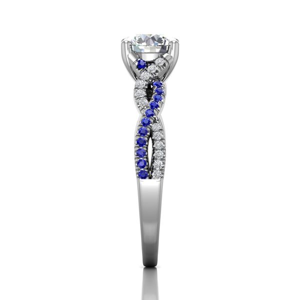 Flyerfit Split Shank 14K White Gold Engagement Ring G-H VS2-SI1 Image 4 Grogan Jewelers Florence, AL