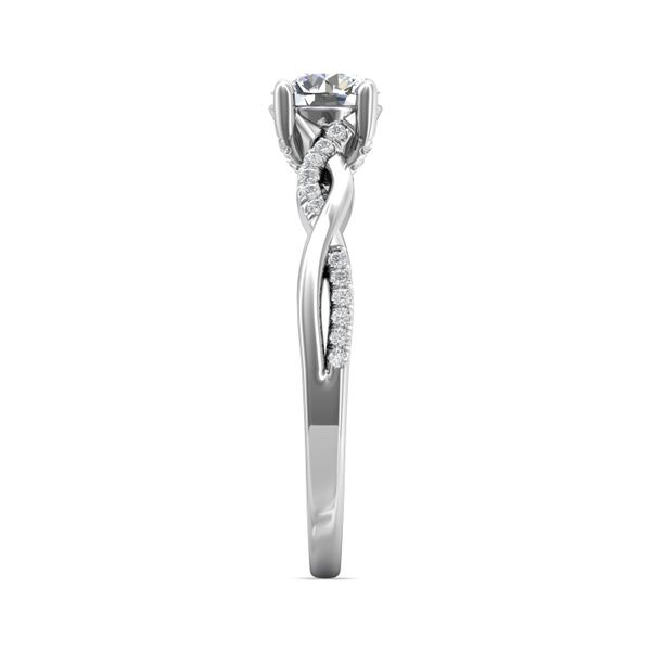 Platinum FlyerFit Split Shank Engagement Ring Image 4 Becky Beauchine Kulka Diamonds and Fine Jewelry Okemos, MI