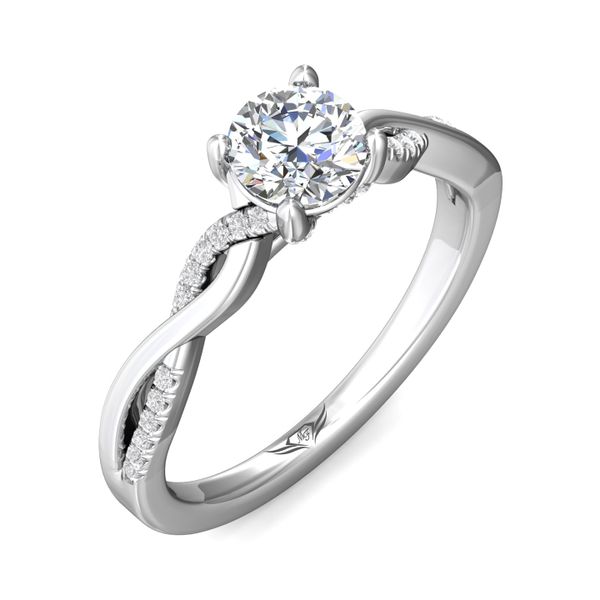 Flyerfit Split Shank Platinum Engagement Ring H-I SI2 Image 5 Becky Beauchine Kulka Diamonds and Fine Jewelry Okemos, MI