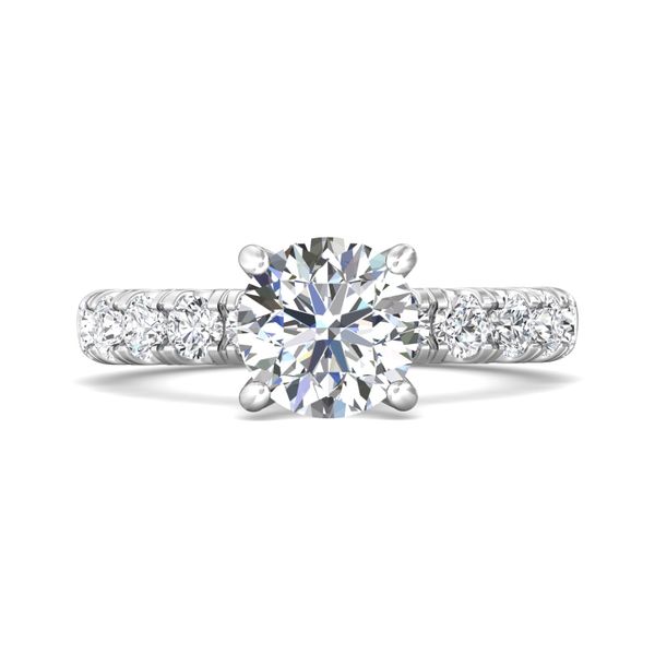 18K White Gold FlyerFit Encore Engagement Ring Valentine's Fine Jewelry Dallas, PA