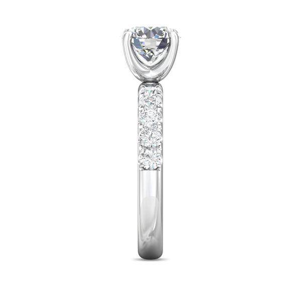 Flyerfit Micropave 14K White Gold Engagement Ring H-I SI2 Image 4 Becky Beauchine Kulka Diamonds and Fine Jewelry Okemos, MI