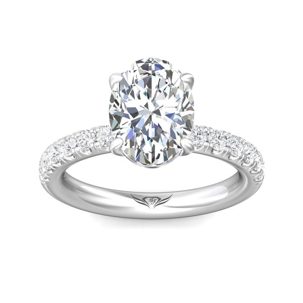 Flyerfit Micropave Platinum Engagement Ring H-I SI1 Image 2 Becky Beauchine Kulka Diamonds and Fine Jewelry Okemos, MI