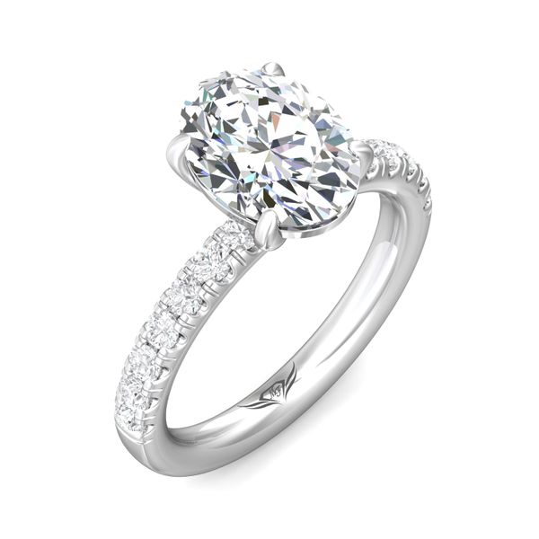 Flyerfit Micropave Platinum Engagement Ring H-I SI1 Image 5 Becky Beauchine Kulka Diamonds and Fine Jewelry Okemos, MI